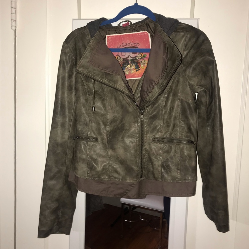 Faux leather jacket